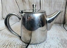 One Mug Silver Coloured Stainless Steel Teapot