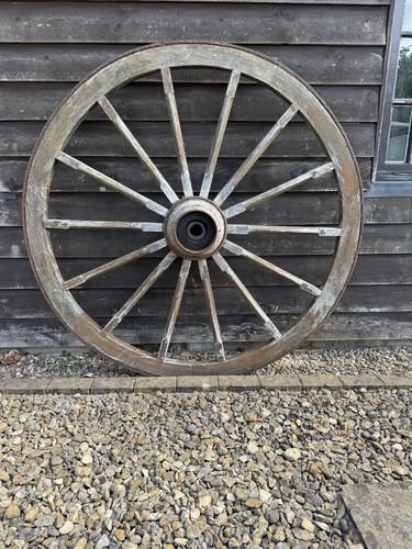 Pair large wooden - of,