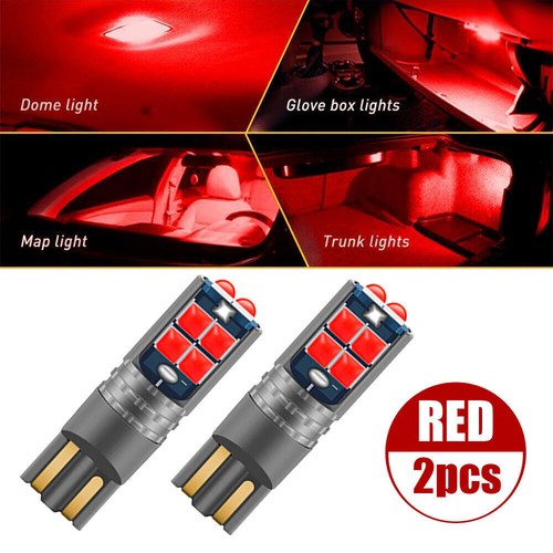 T10 w5w red car - 2x,