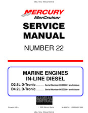 MERCURY MERCRUISER NO 22 -