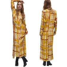 Zara Dress Tie Dye Plaid Print