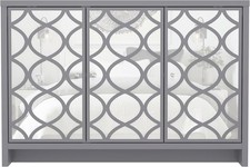 Grey Mirrored Sideboard