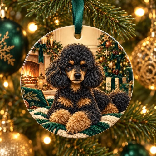 Black and tan phantom poodle - tan,