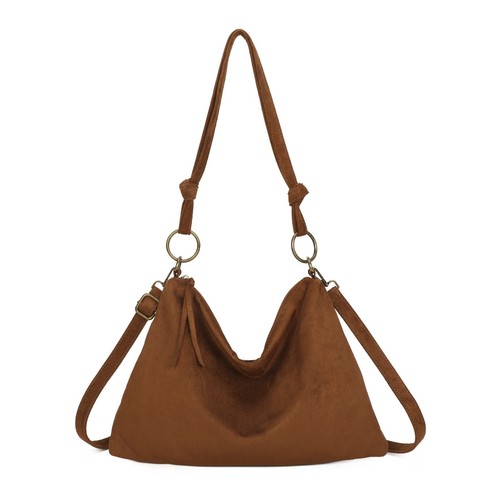 Italian slouchy suede shoulder - italian,