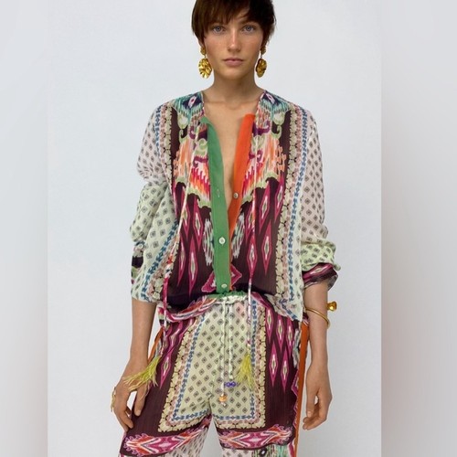 Zara multicolor printed - multicolor,