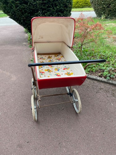 Vintage toy pram and - ,