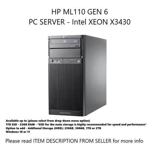 Proliant ml110 server - proliant, g6