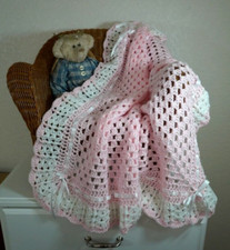  Hand-Crochet Pink & White