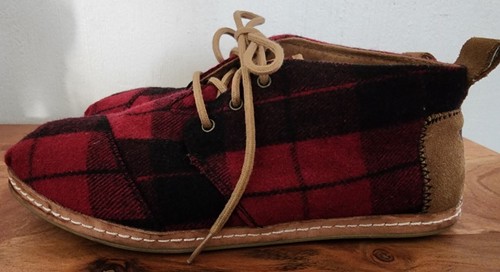 Toms bota ankle boot red - ankle, red/black