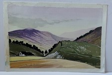 VINTAGE LARGE WATERCOLOUR