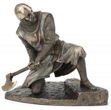 Templar Knight with Axe Bronze