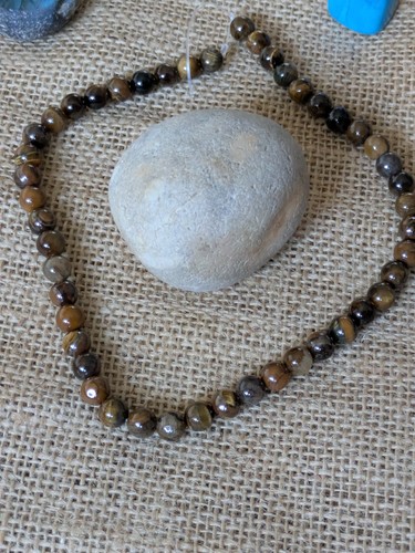 Natural tiger eye beaded - tiger's,