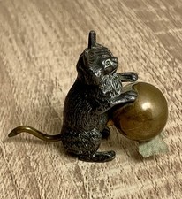 19thC French Bronze Cat Tape