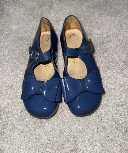 Girls navy blue patent leather - girls,