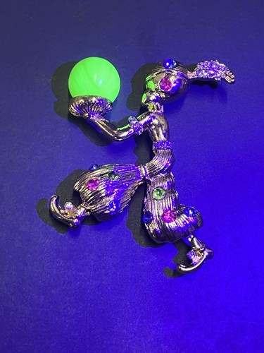 Fortune teller brooch with - fortune,