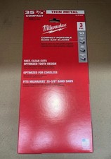 Genuine Milwaukee Band saw blades 35 3/8 Compact 898.5mm 18 TPI 3 pack