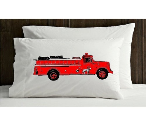 Red vintage fire - vintage, truck