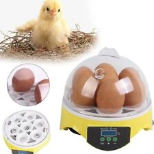Digital Egg Incubator 7 Eggs Manual Turning Poultry Chicken Duck Hatcher UK PLUG