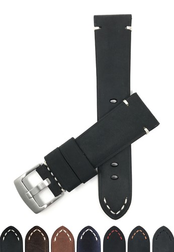 20mm distressed leather watch - distressed,
