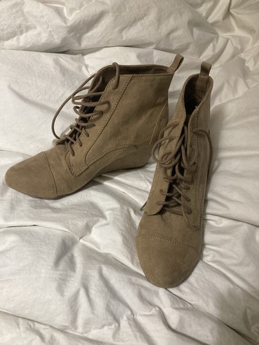 New zara boots beige tan - beige,