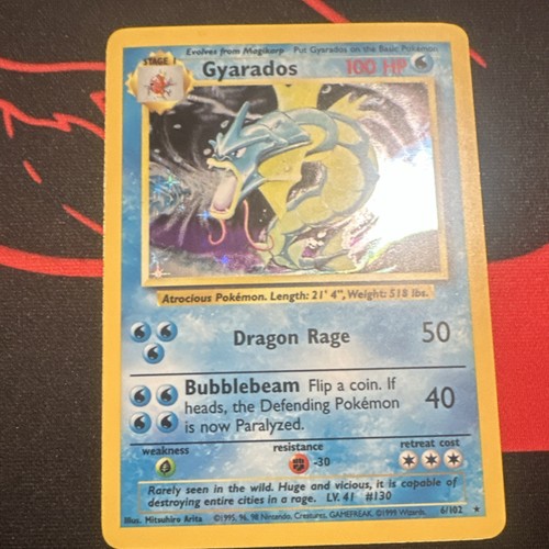Pokémon gyarados 102 base - gyarados,