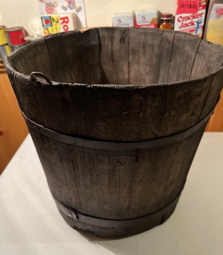 Antique primitive wooden wood - antique,
