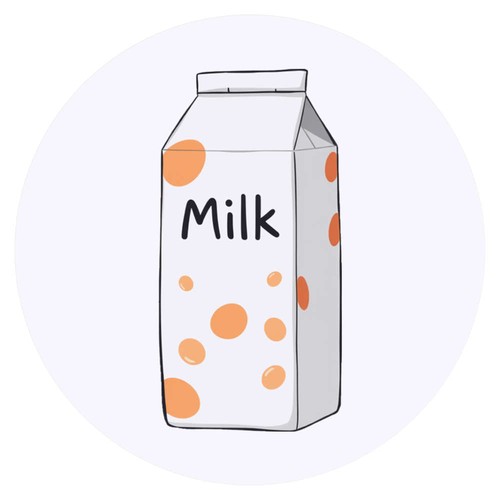 Carton milk round - of,