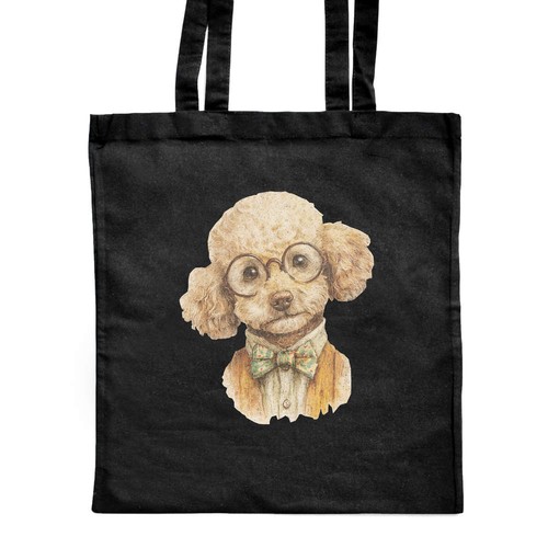 Toy poodle wearing glasses - poodle,