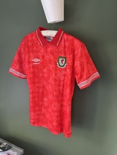Wales 1990 92 Umbro Home Shirt