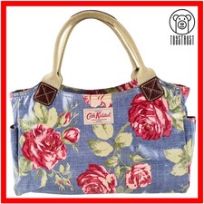 Cath Kidston Day Bag Handbag Grab Everyday Bag Antique Rose Floral Oilcloth CQ28