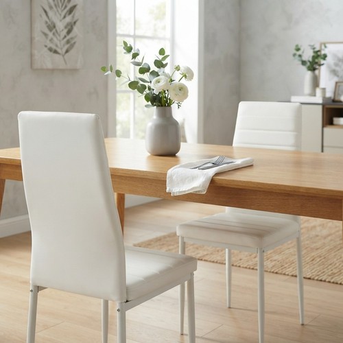 Luxurious white faux leather - luxurious,