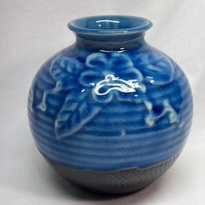 VTG Blue Jardiniere Floral