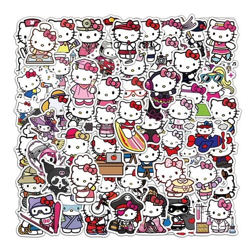60pcs new hello kitty stickers - new,