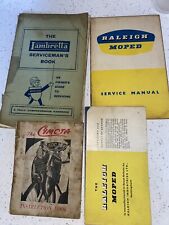 RARE 1st EDITION LAMBRETTA SERVICEMAN'S LC LD LI TV   1950-1959 Raleigh Moped