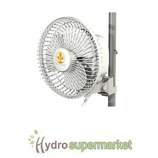 SECRET JARDIN 6" MONKEY FAN 16w, CLIP ON GROW TENT, POLE  MOUNTED SPACE SAVING!