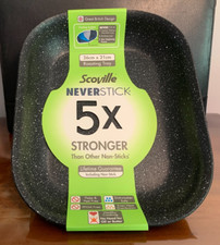 Scoville Neverstick 26cm Roaster Small Roasting Tray Non Stick Black NEW