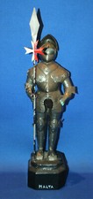 An interesting vintage miniature suit of armour, medieval knight figure, Maltese