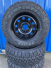 16" Ravage Gloss Black steel wheels+CF1100 AT tyres fits 6x130 Mercedes Sprinter