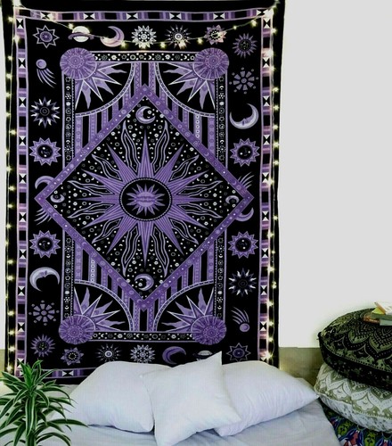 Purple sun moon - purple,