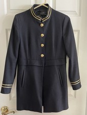 Zara Military Band Jacket Navy