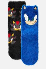 Sonic The Hedgehog Cosy Socks Bed Socks Slipper Socks 2 Pack