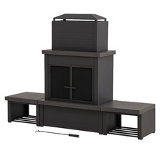 Wood Burning Fireplace-Matte