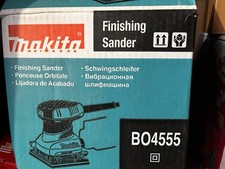 Makita Finishing Palm Sander Inc Dustbag 240v