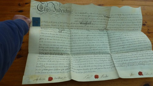 1814 original vellum indenture - 1814,