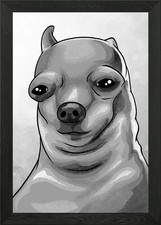 Chihuahua Dog Meme Framed Wall
