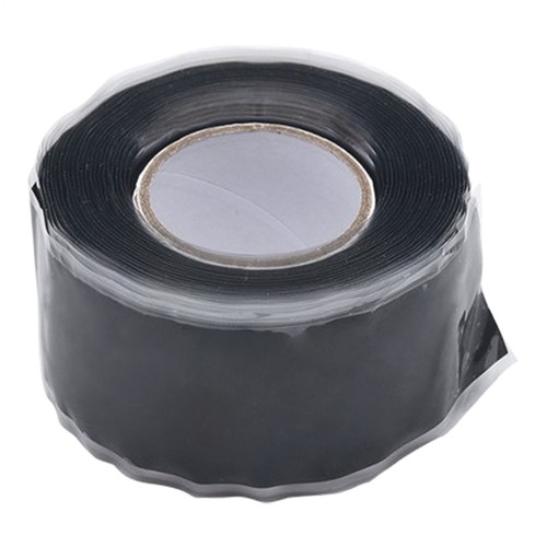 Black rubber silicone - black,