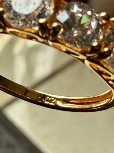 Diamonique gold plated - gold,