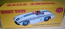 DINKY REPRO COPY REPRODUCTION BOX - CUNNINGHAM ROAD RACING CAR 133