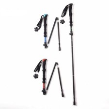 EVA Outdoor Trekking Poles Aluminum Alloy Folding Hiking Nordic Walking Stick