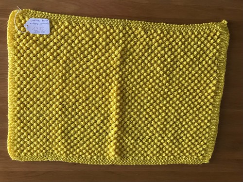 Soft hand knitted yellow - soft,